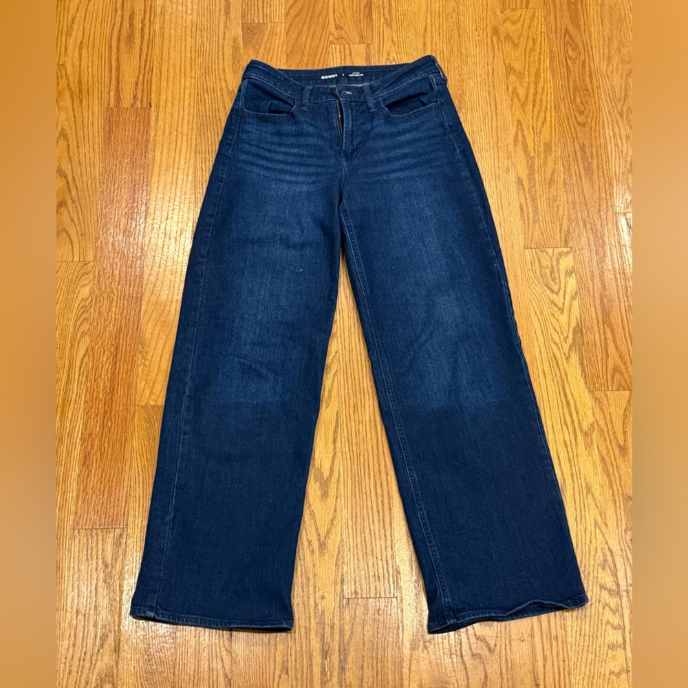 Old Navy Indigo High-Rise Wide Leg Jeans